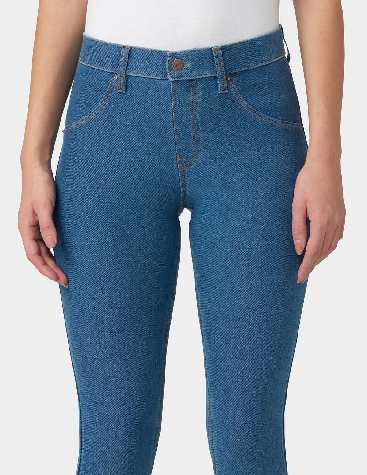 Essential Denim Leggings - Medium Wash | Hue