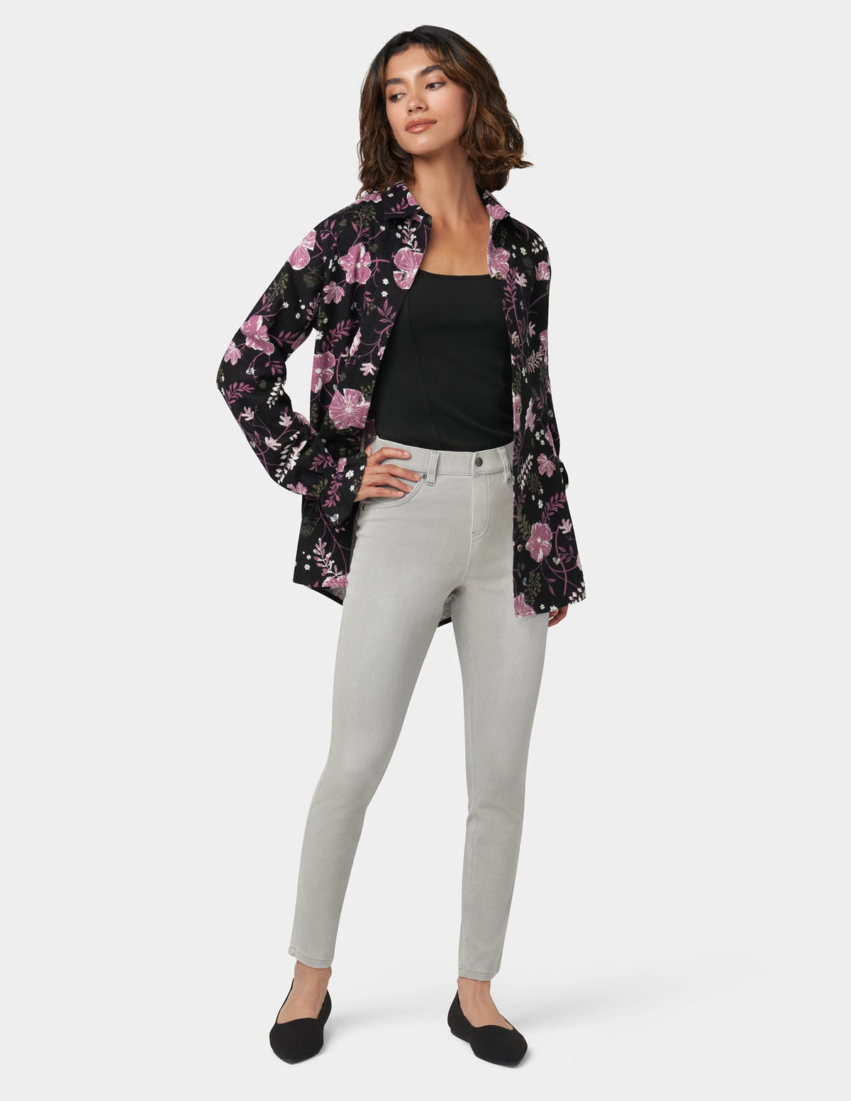 Ultra Soft Denim Legging - Silver Grey Wash | Hue