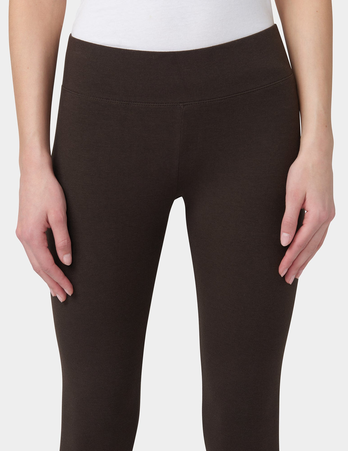 Ultra Leggings with Wide Waistband - Espresso | Hue