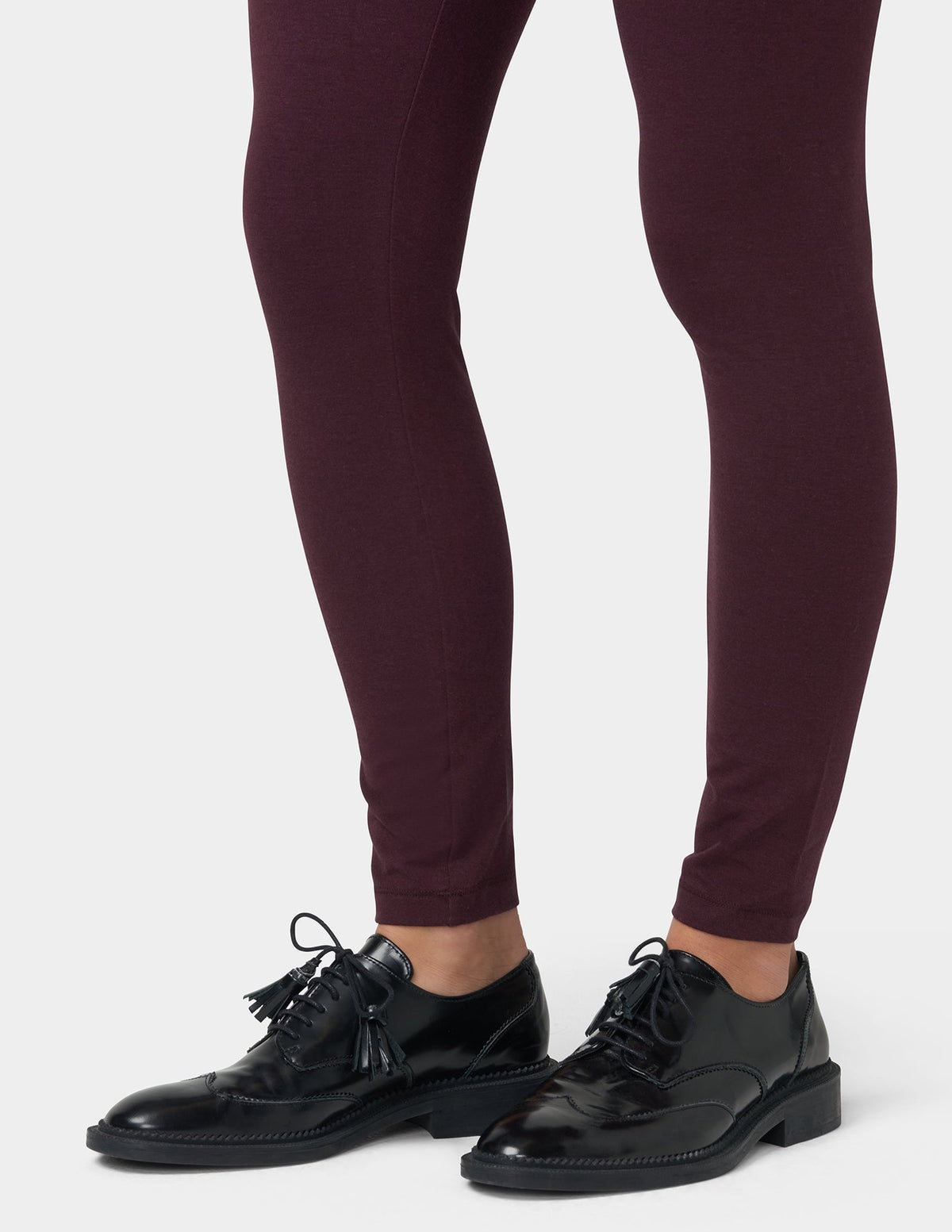 Ultra Leggings with Wide Waistband - Black Cherry | Hue
