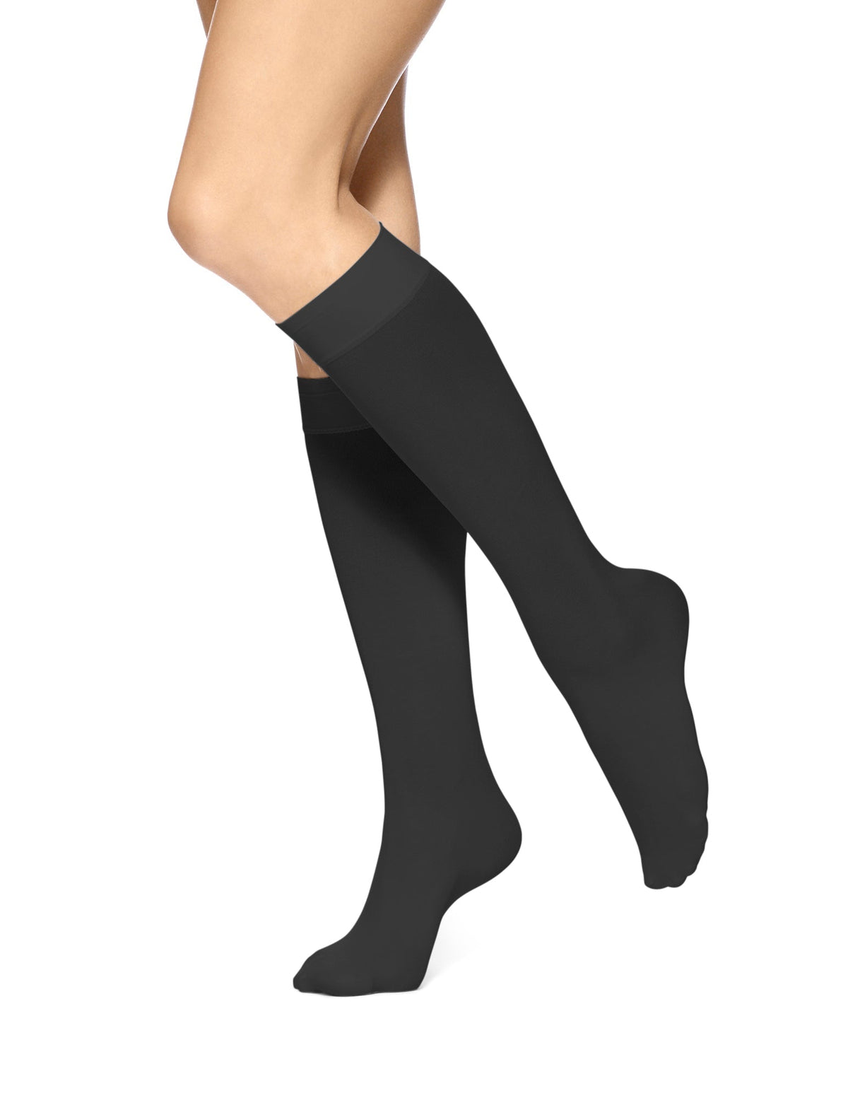 Soft Opaque Knee Hi - Black | Hue