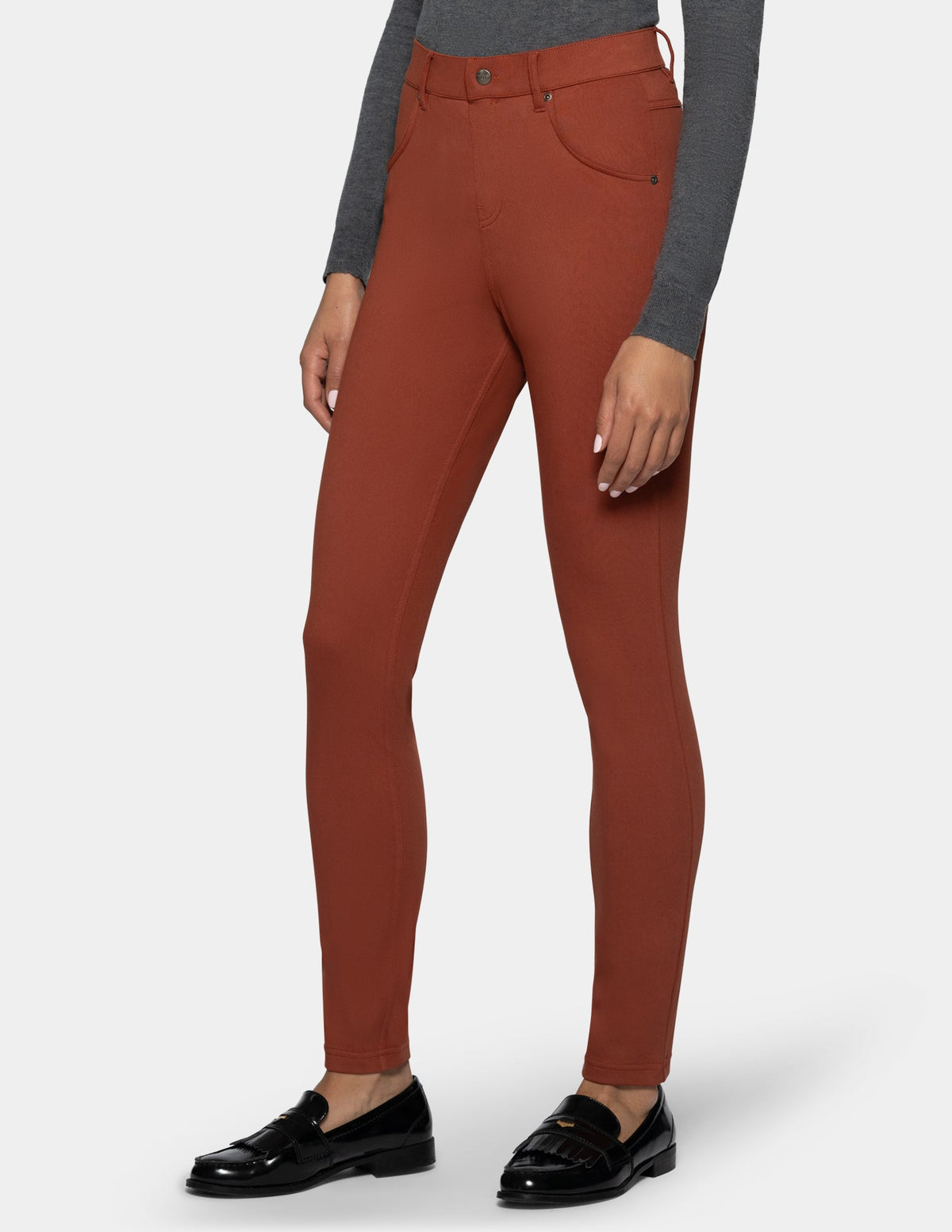 Ultra Soft Denim Legging - Brick | Hue