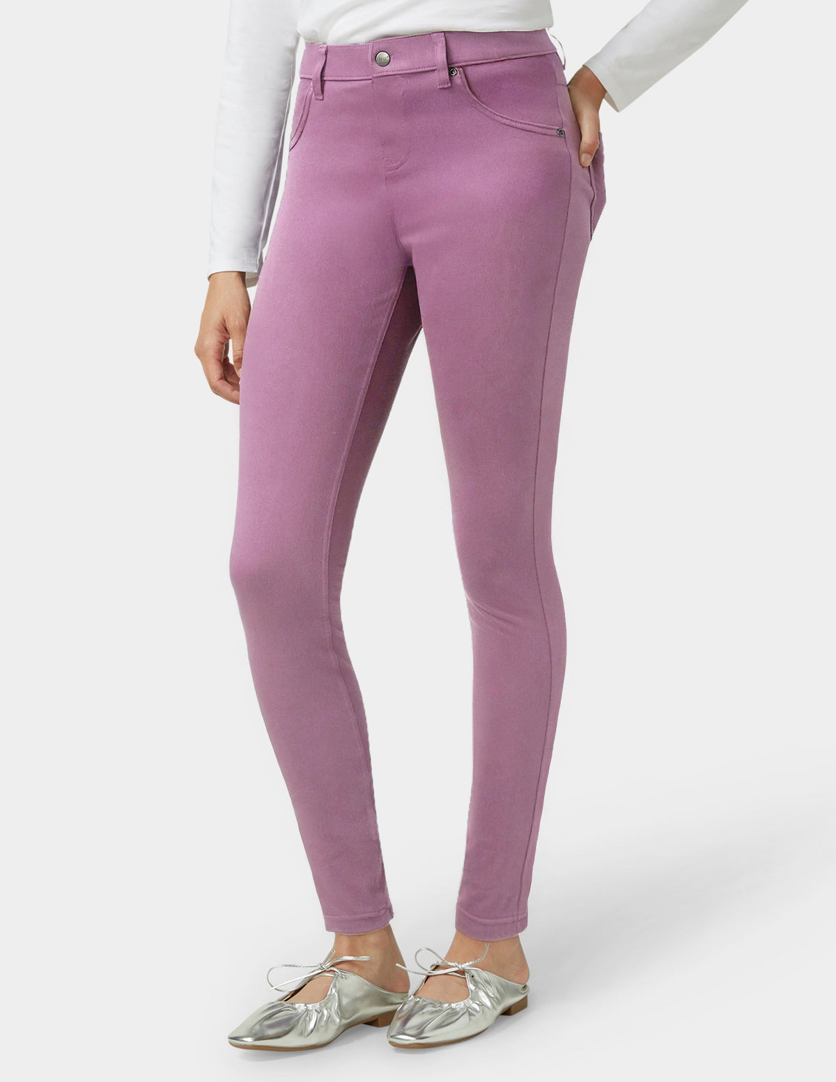 Ultra Soft Denim Legging - Mauve Orchid | Hue