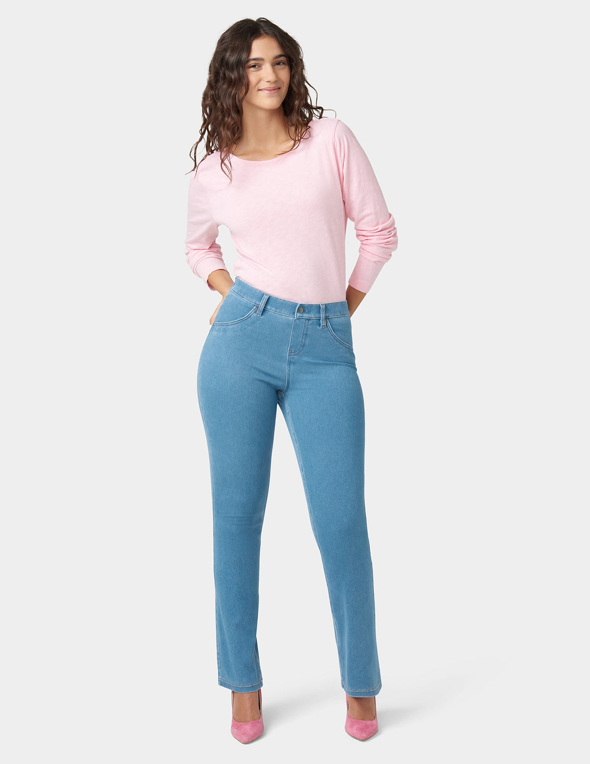Ultra Soft Denim Baby Bootcut - Sail Blue Wash | Hue