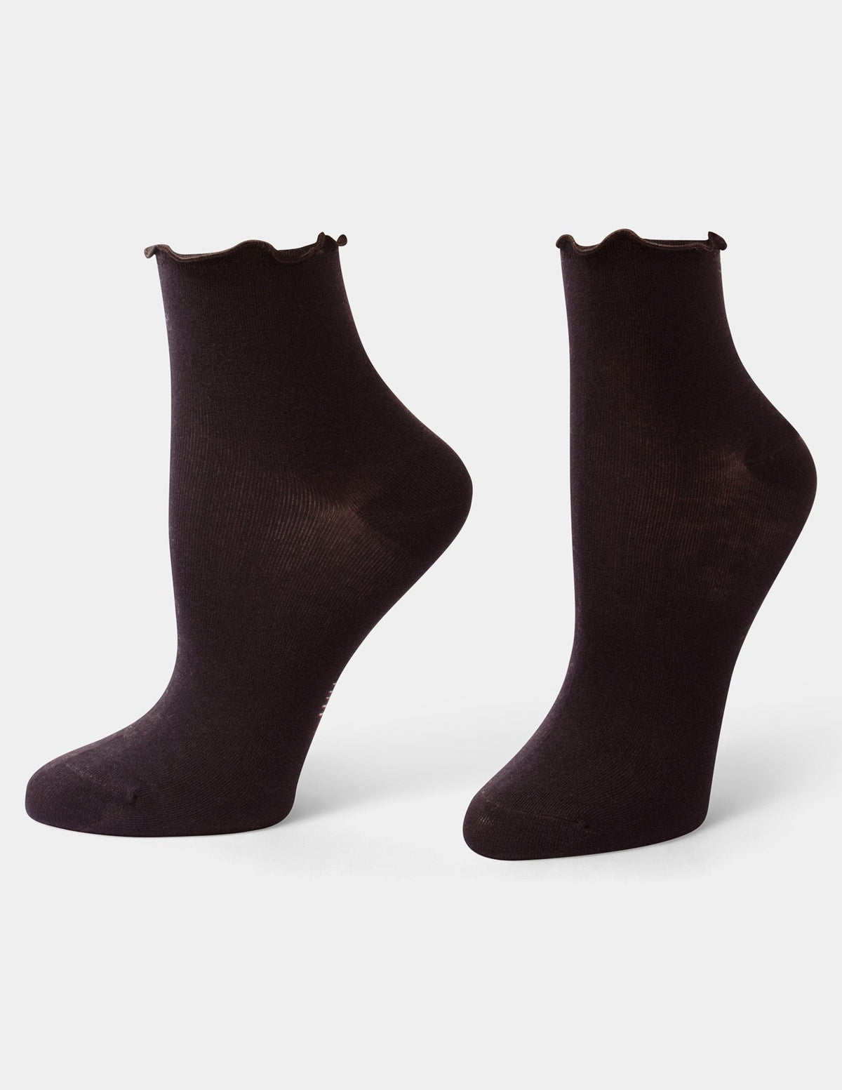 Ruffle Edge Ankle Sock - Java | Hue