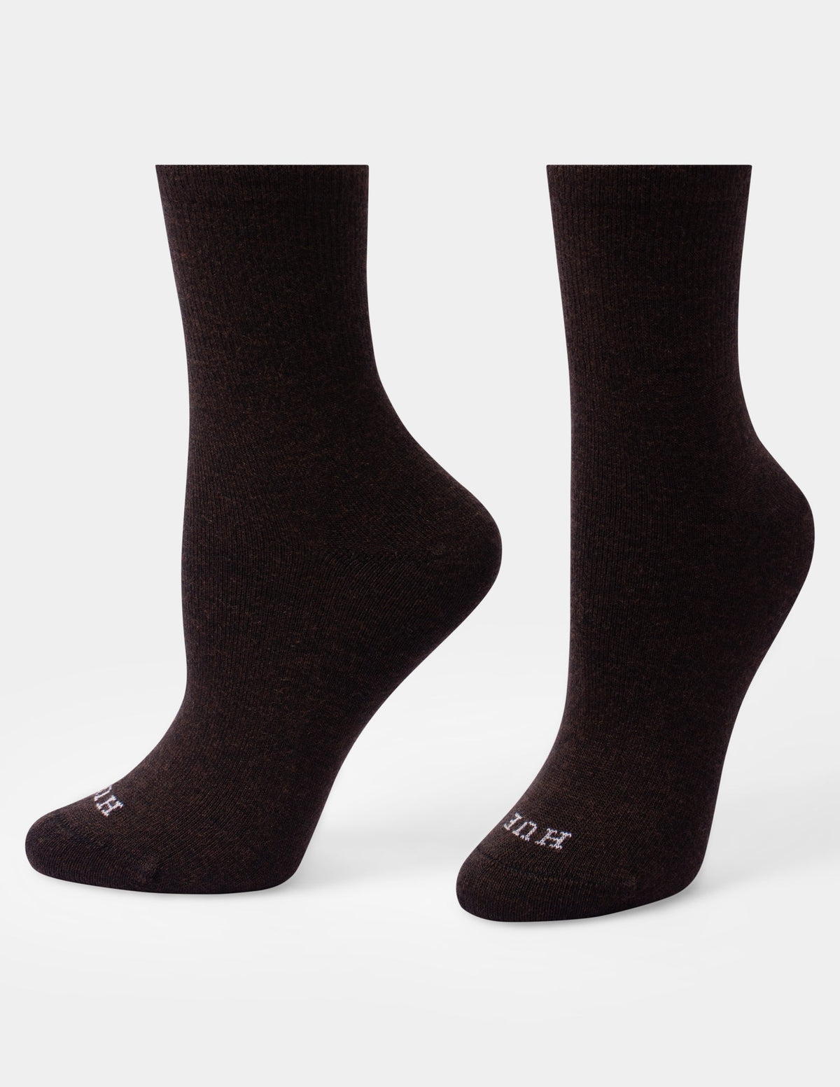 Wool Blend Mini Crew 2 Pair Pack - Espresso | Hue