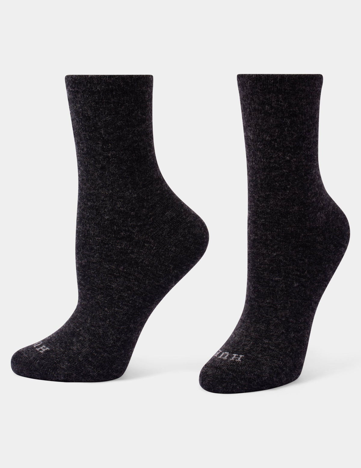 Wool Blend Mini Crew 2 Pair Pack - Heather Grey | Hue