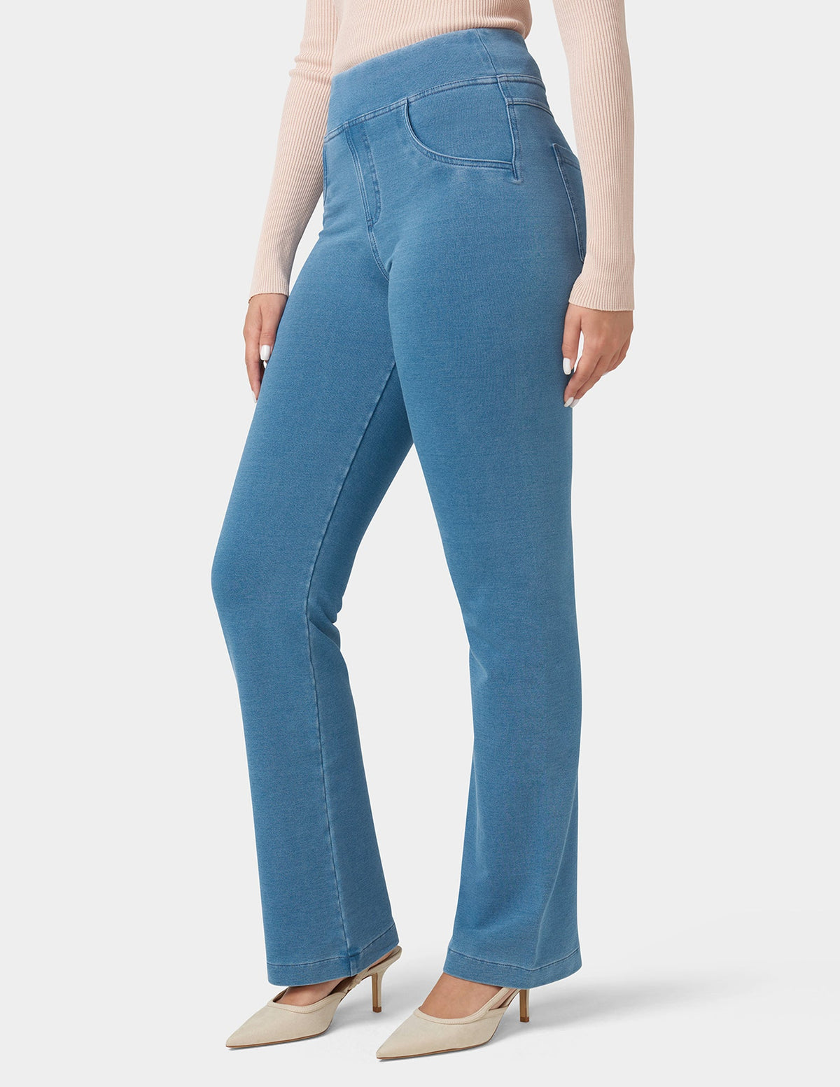 Game-Changing Hi-Rise Straight Leg Legging - Classic Light Wash | Hue