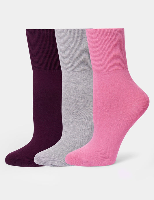 Bobby Sock 3 Pair Pack - Cashmere Rose | Hue