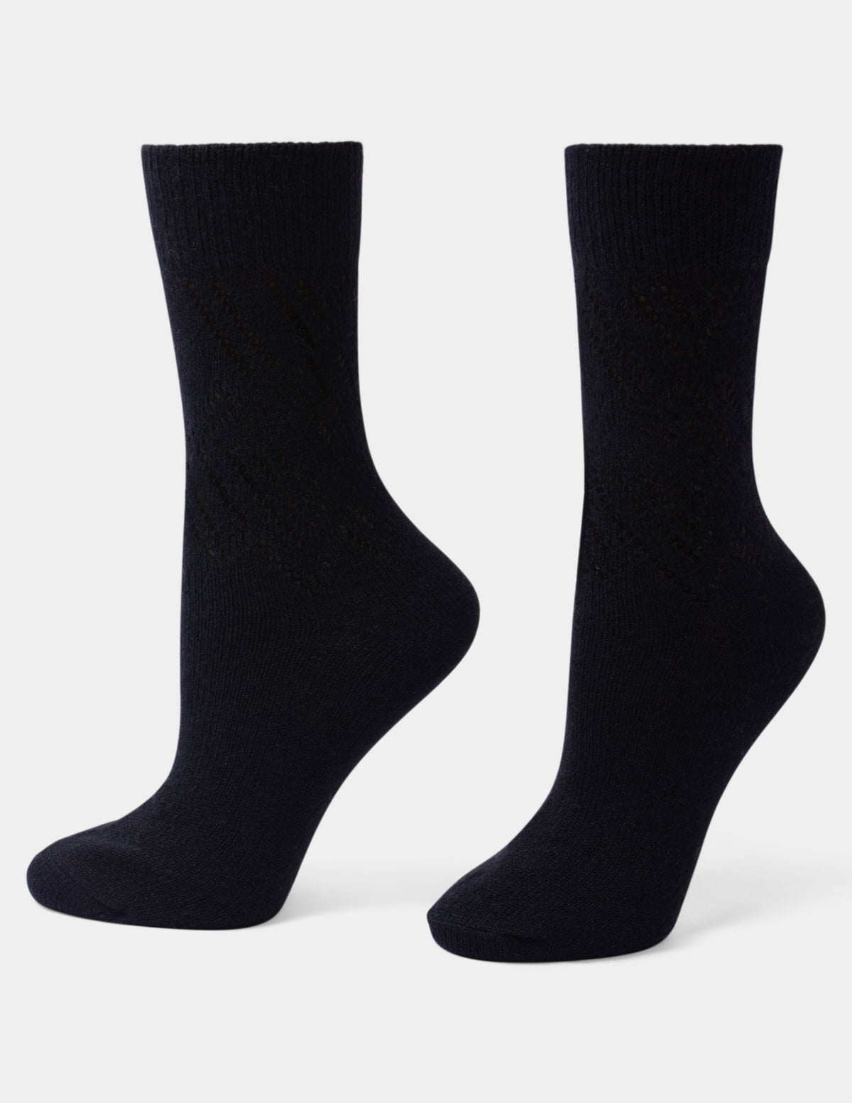 Pointelle Argyle Boot Sock 2 Pair Pack - Grey | Hue