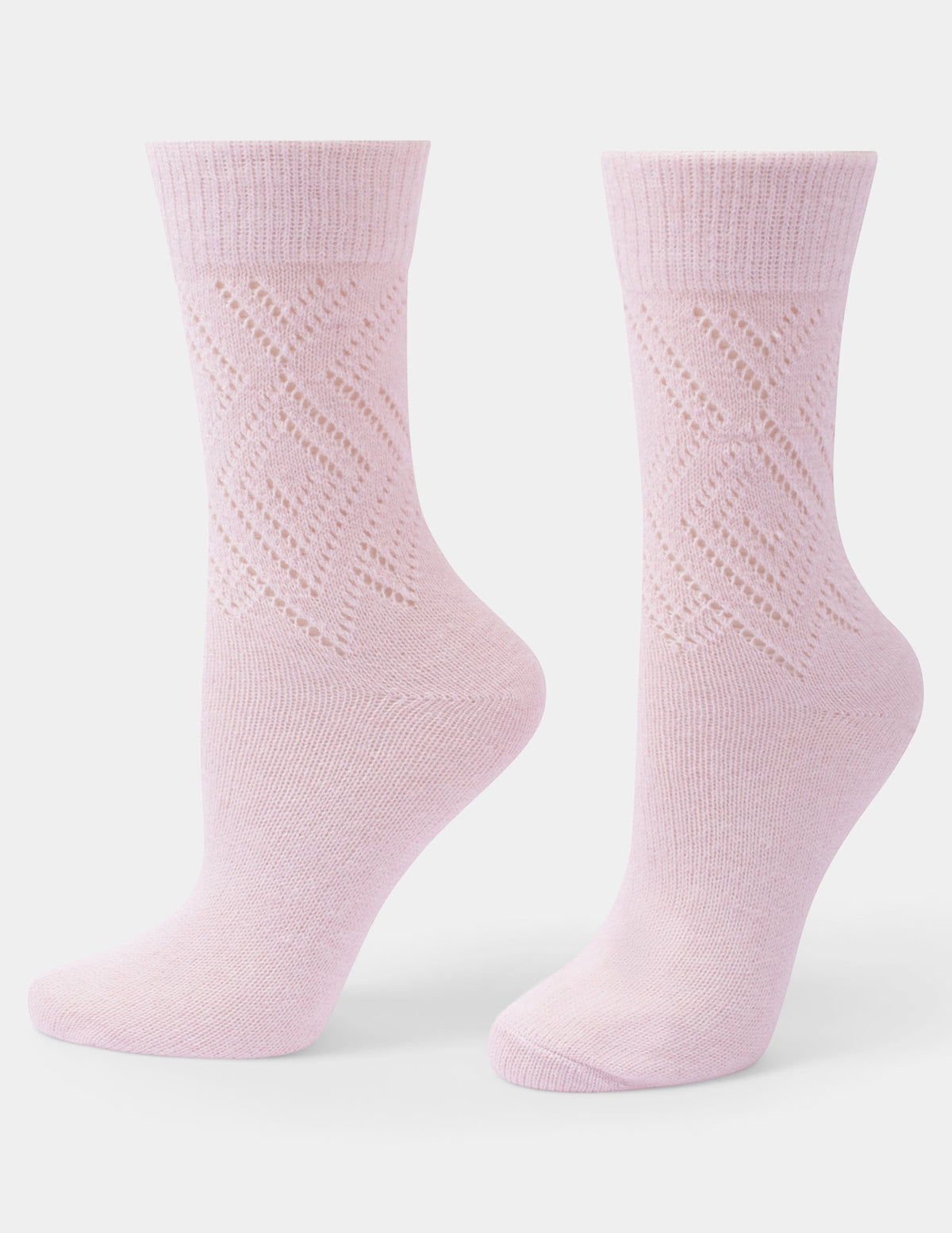 Pointelle Argyle Boot Sock 2 Pair Pack - Ivory | Hue