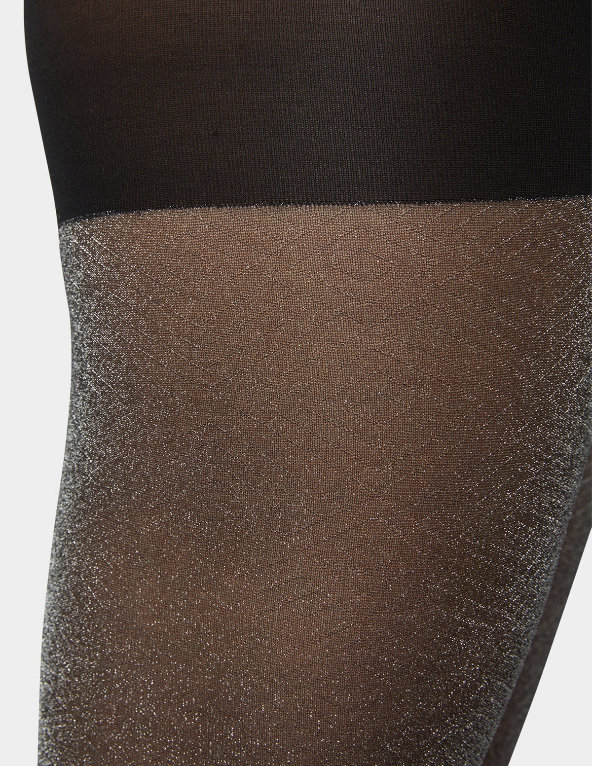 Shimmer Diamond Tight With Control Top - Black | Hue