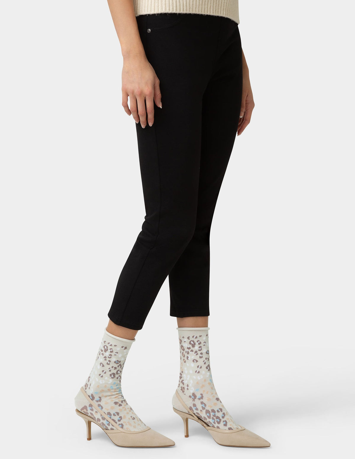 Jeans Socks Crew 3 Pair Pack - Cream Animal | Hue