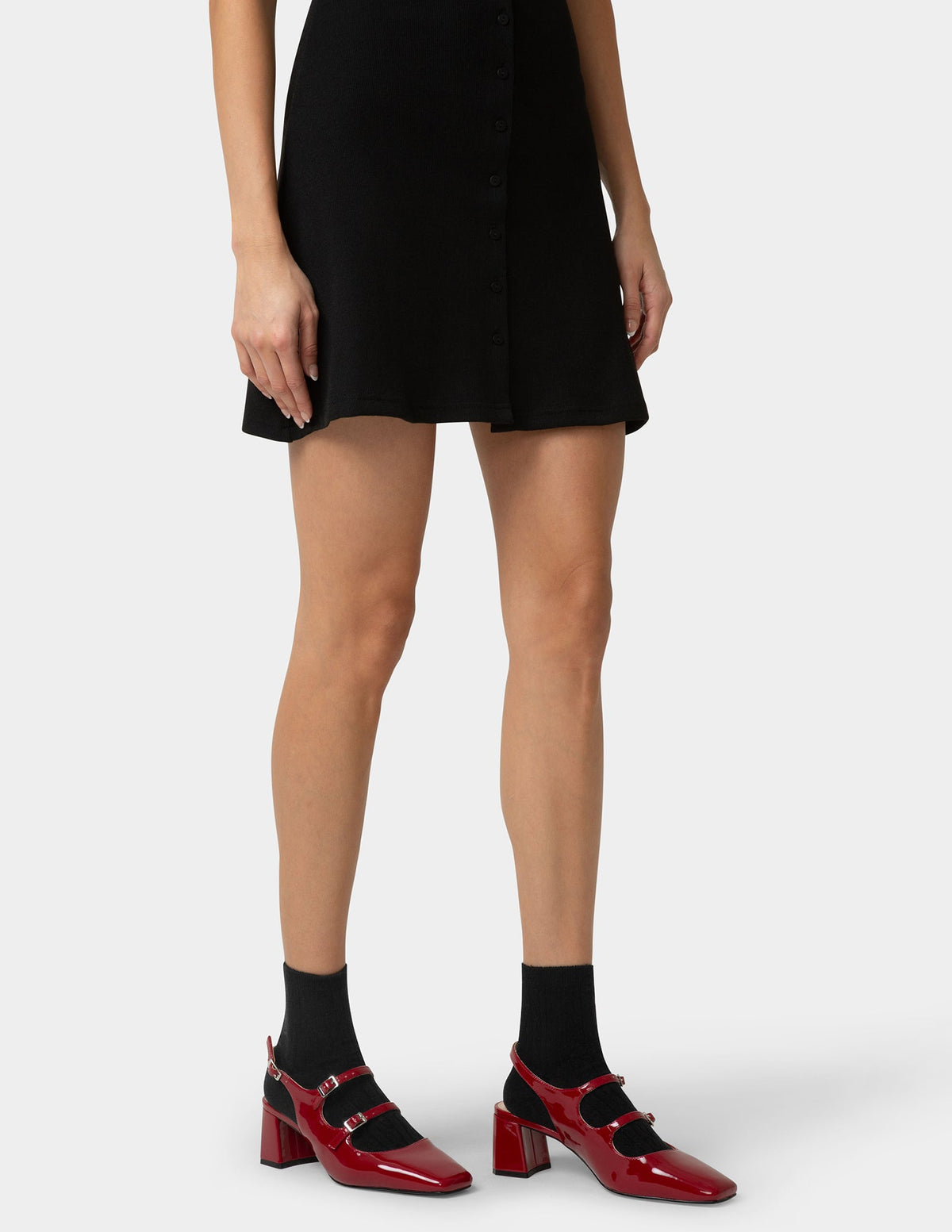 Silk Blend Cable Crew - Black | Hue
