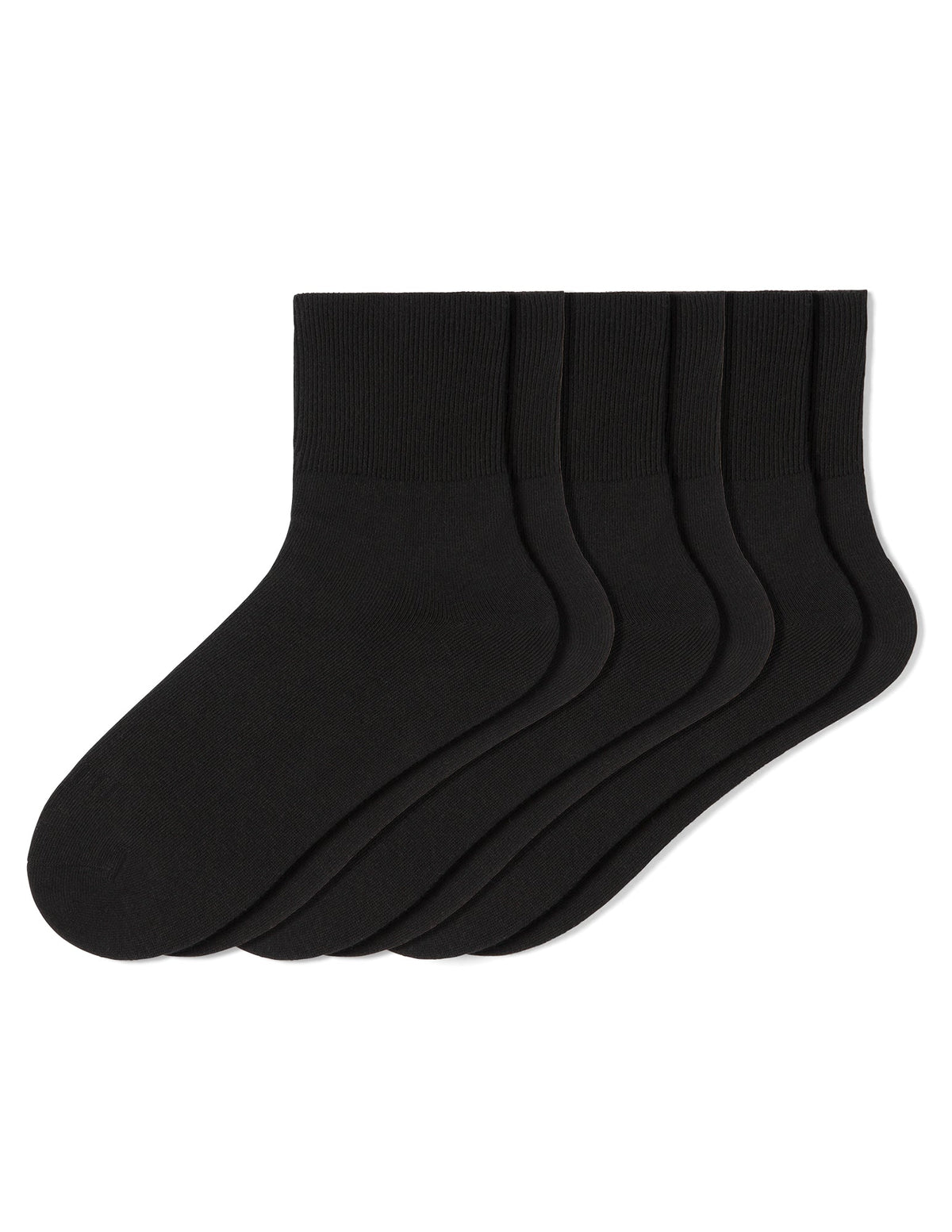 Bobby Sock 3 Pair Pack - Black | Hue