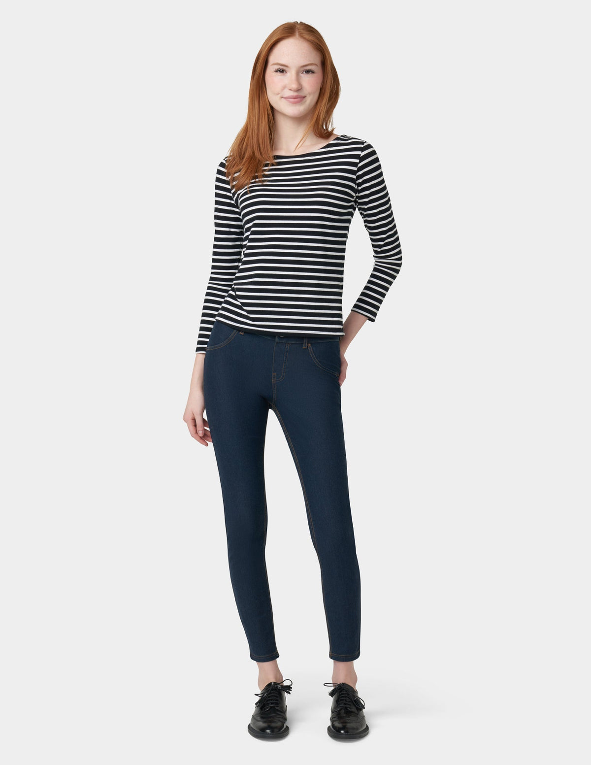 Essential Denim Leggings - Deep Indigo Wash | Hue