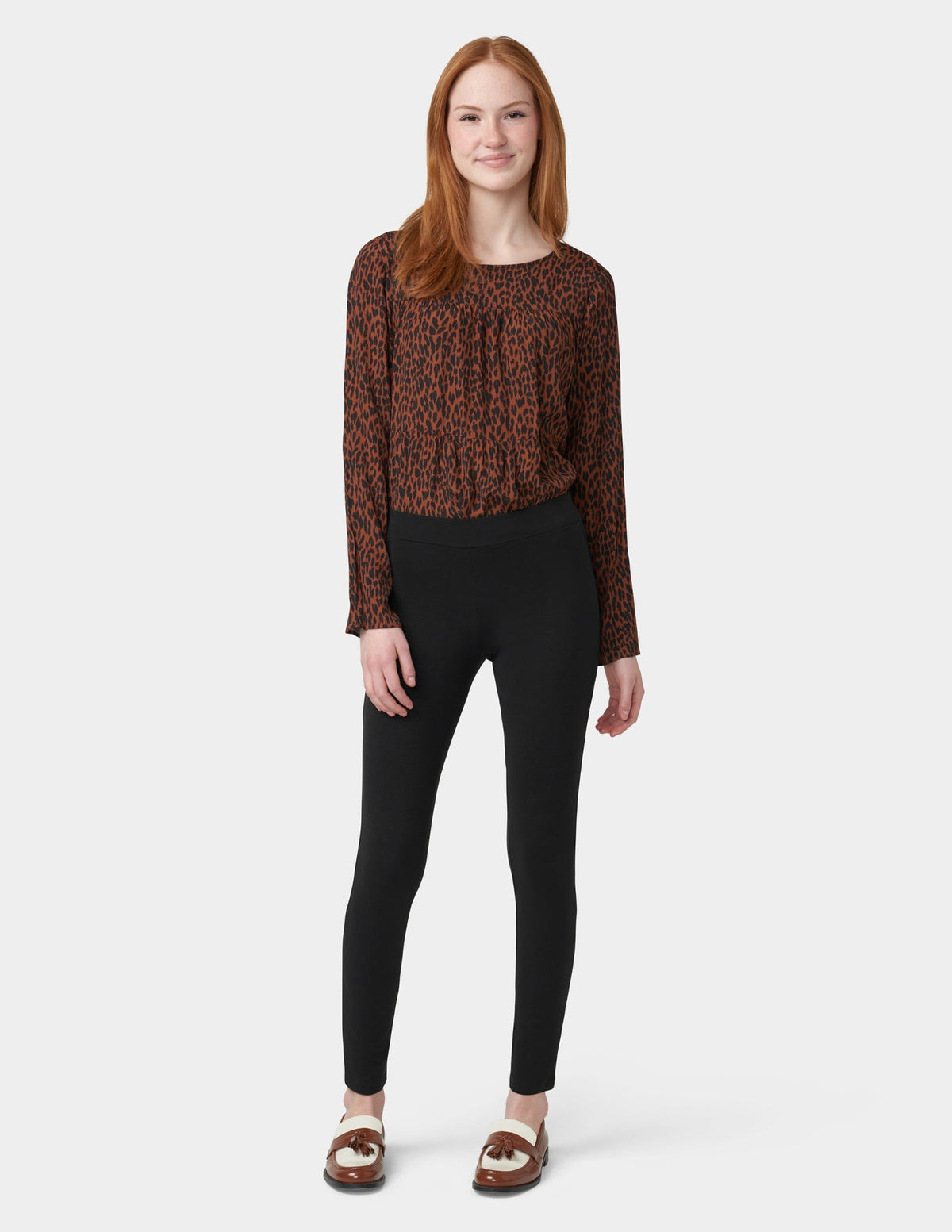 Wide Waistband Blackout Cotton Leggings - Black | Hue