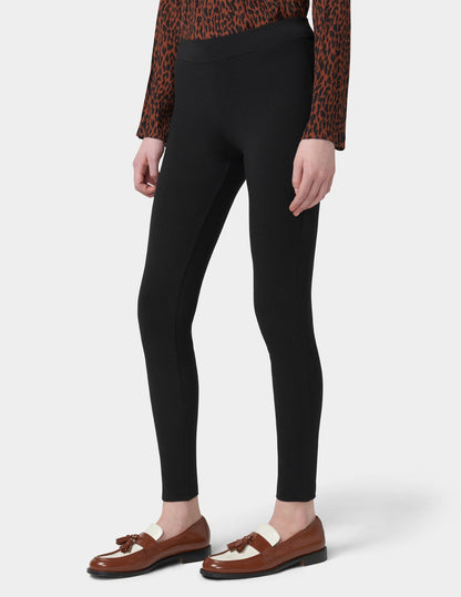 Wide Waistband Blackout Cotton Leggings - Black | Hue