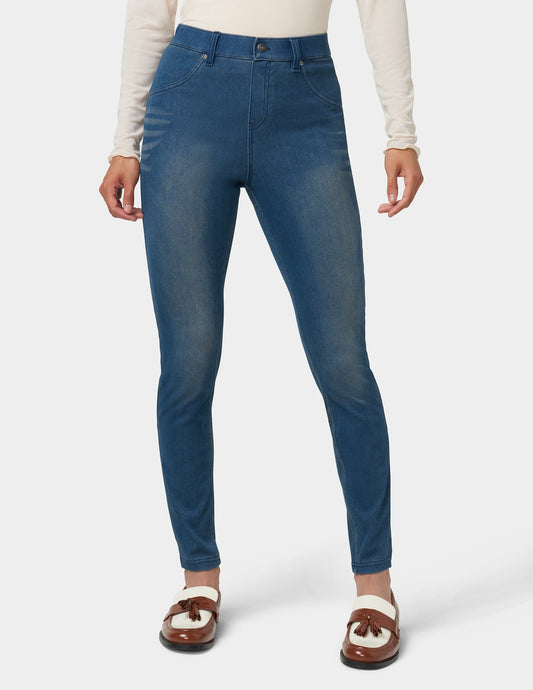 Ultra Soft Denim Legging - Steely Blue Wash | Hue