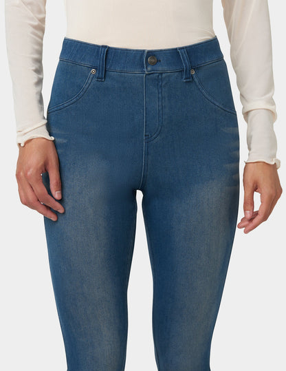 Ultra Soft Denim Legging - Steely Blue Wash | Hue