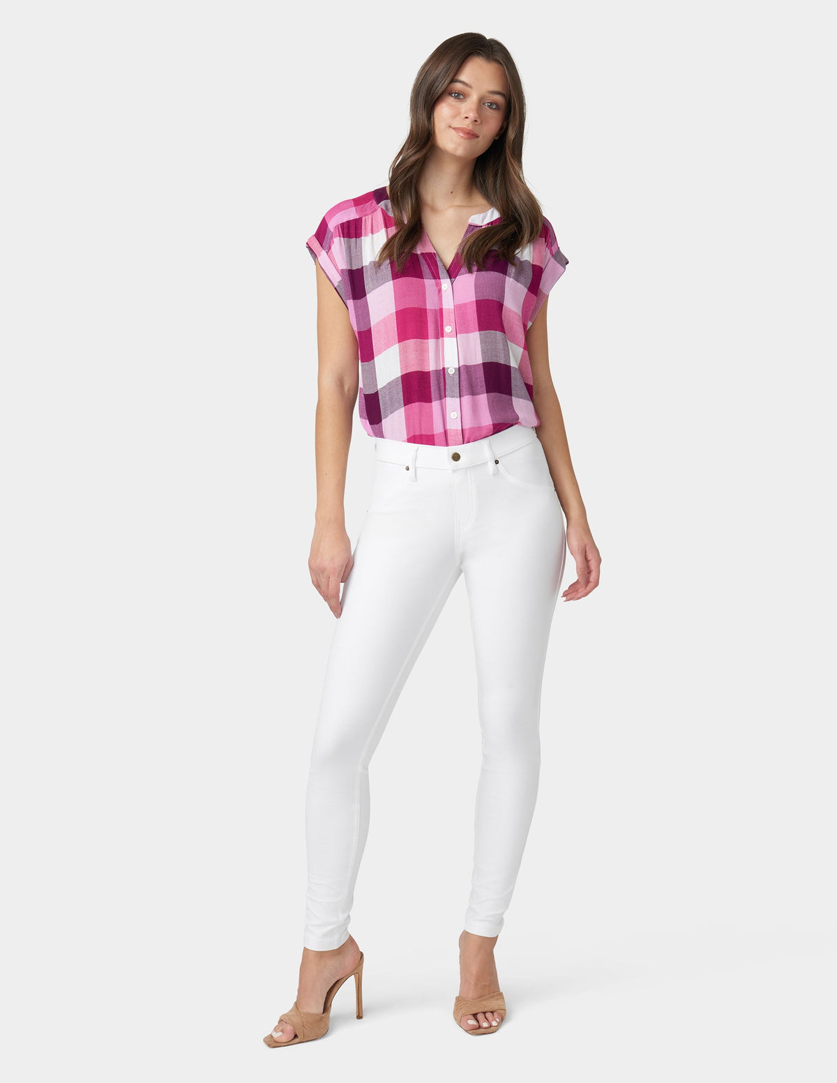 Essential Denim Leggings - White | Hue