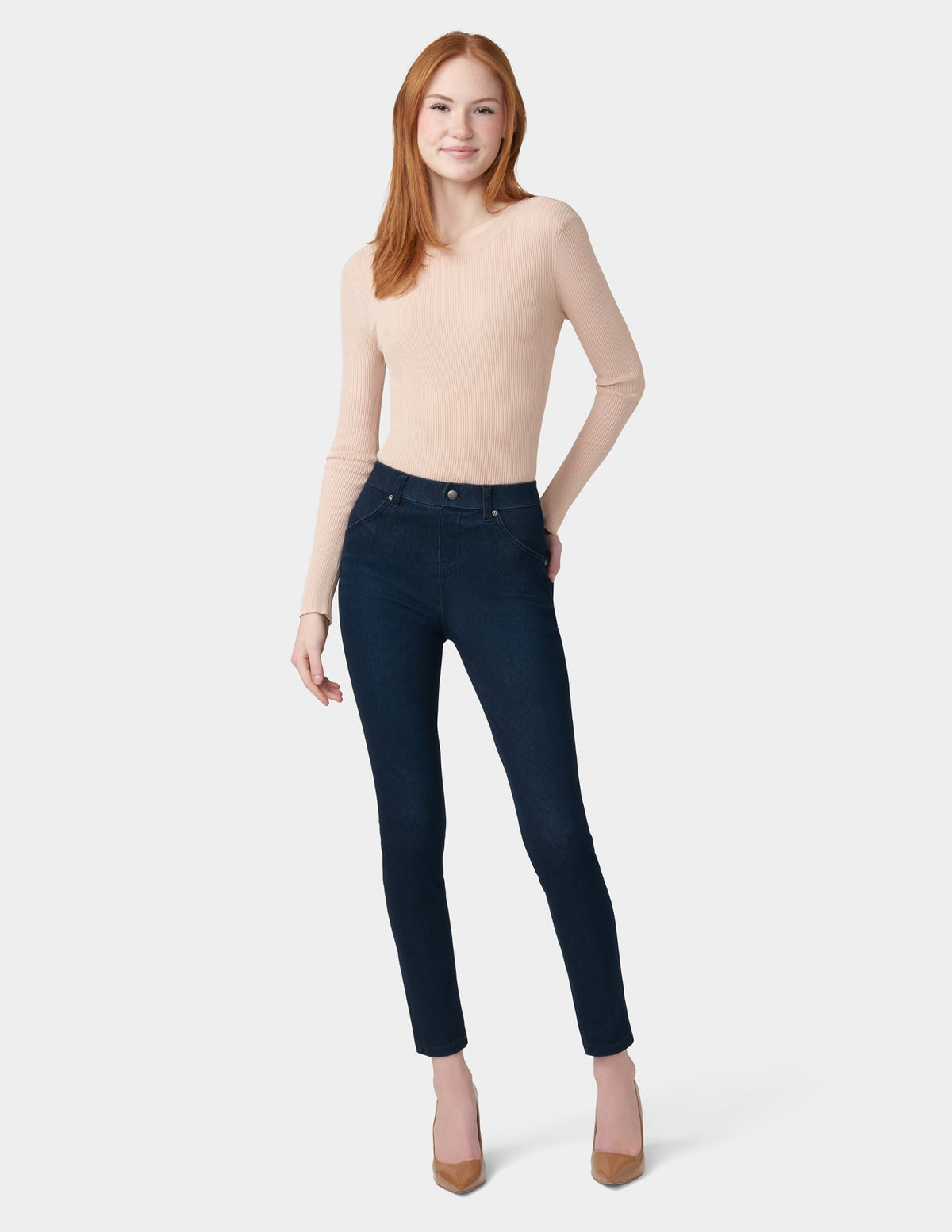 Ultra Soft Denim Legging - Black Indigo Wash | Hue