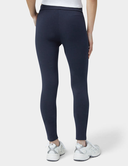 Wide Waistband Blackout Cotton Leggings - Navy | Hue