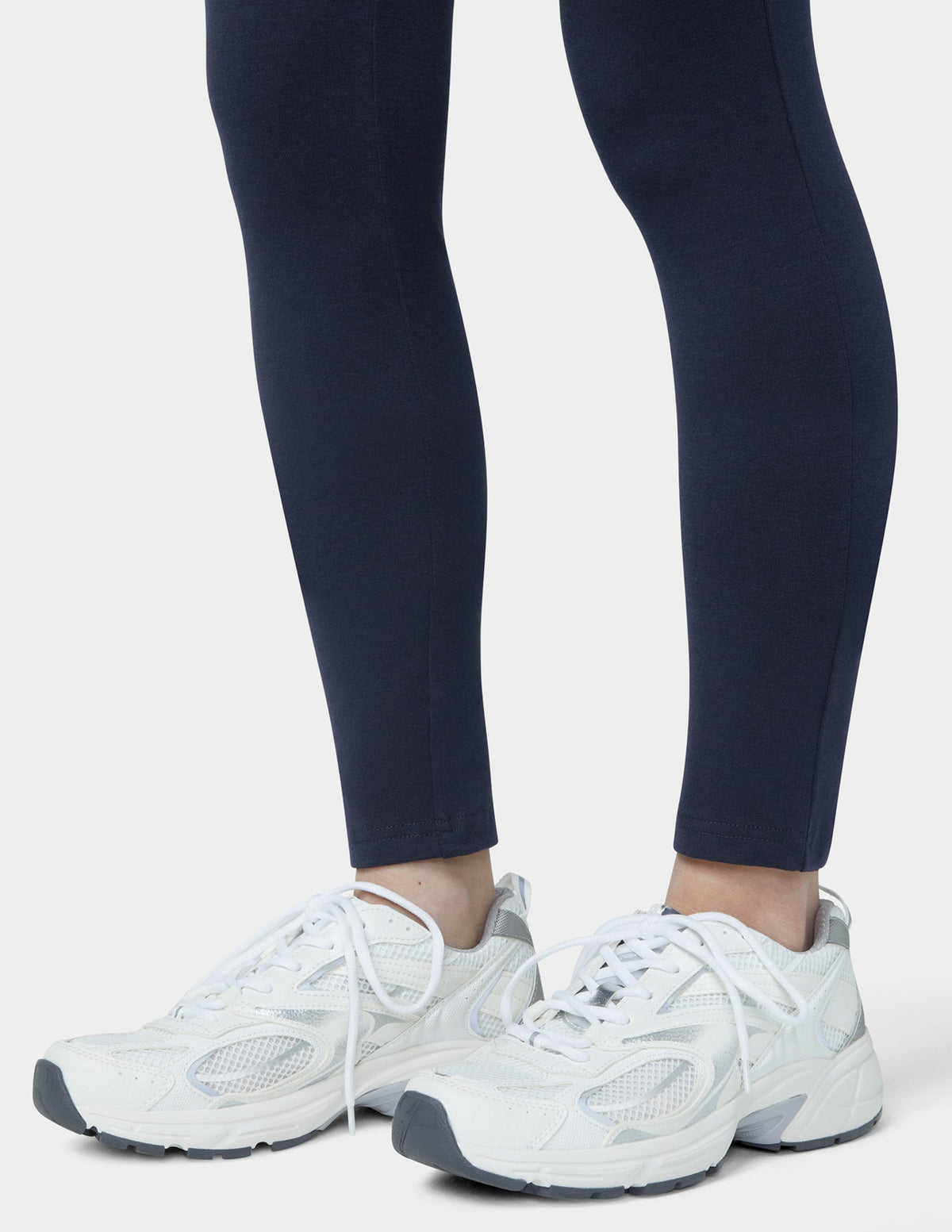 Wide Waistband Blackout Cotton Leggings - Navy | Hue