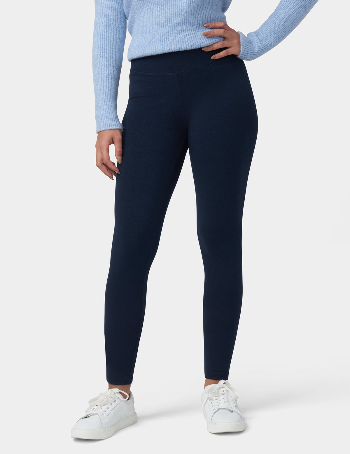 Ultra Leggings with Wide Waistband - Navy | Hue