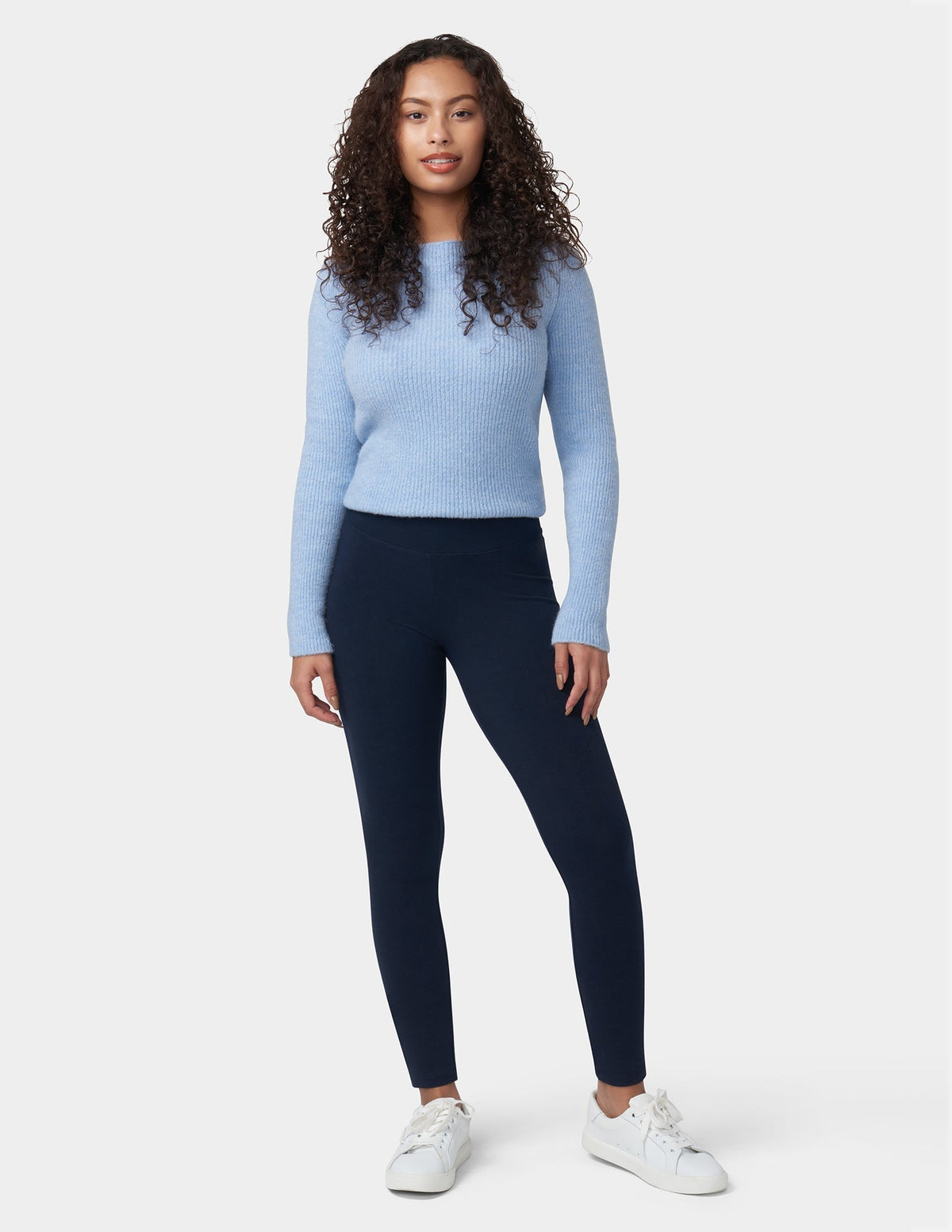 Ultra Leggings with Wide Waistband - Navy | Hue