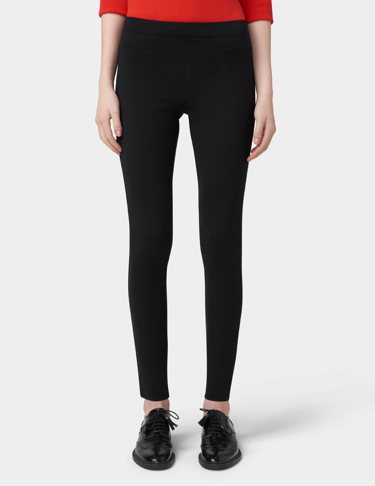 Ponte Mid-Rise Leggings - Black | Hue