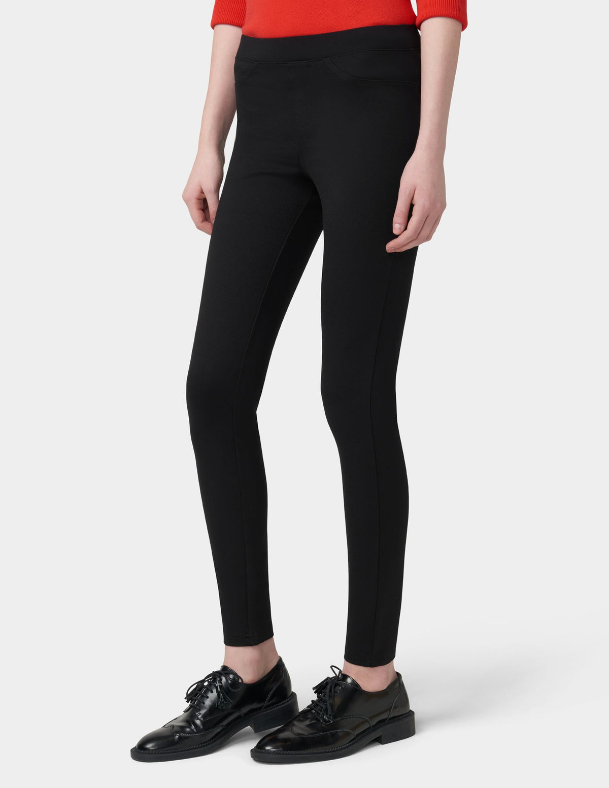 Ponte Mid-Rise Leggings - Black | Hue