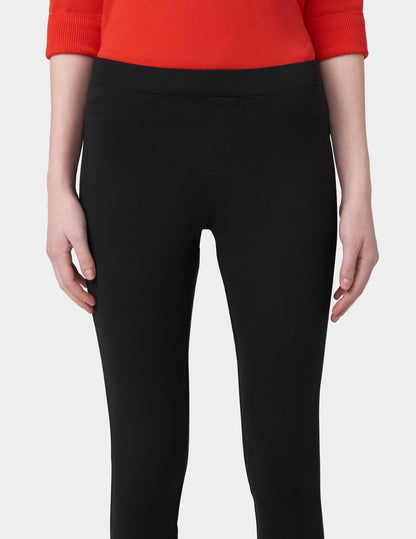 Ponte Mid-Rise Leggings - Black | Hue