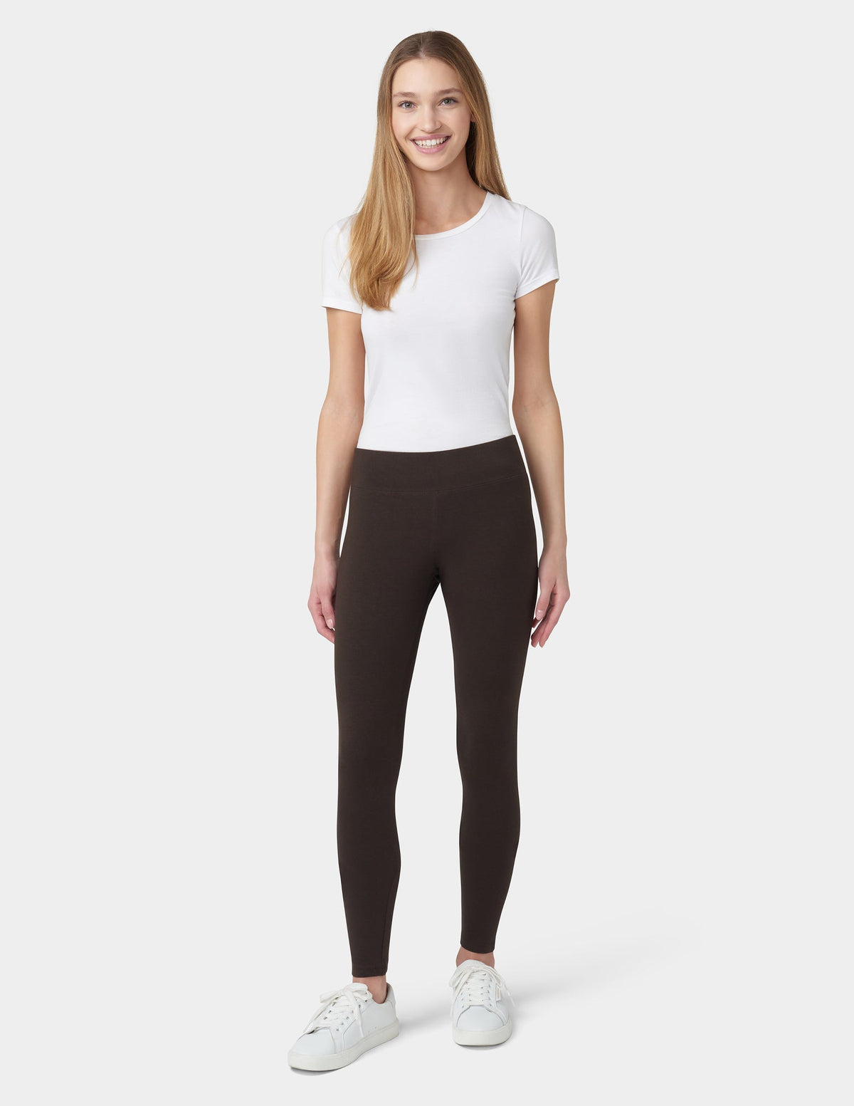 Ultra Leggings with Wide Waistband - Espresso | Hue