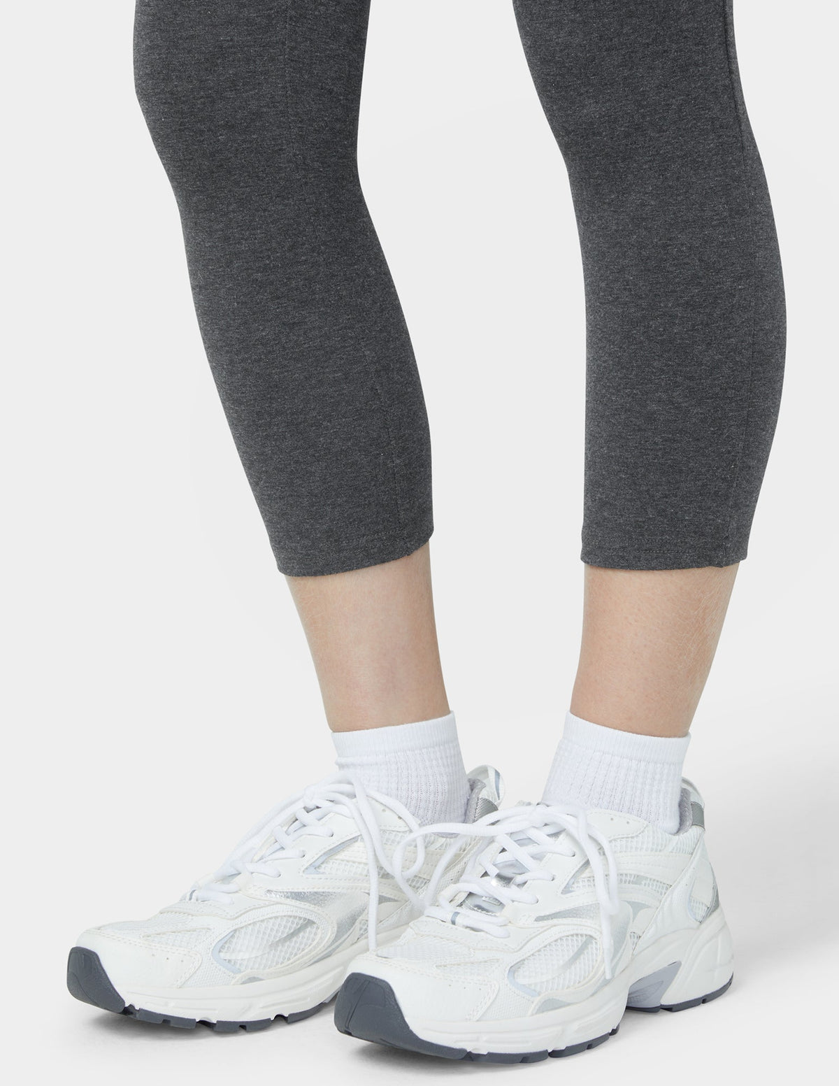 Wide Waistband Blackout Cotton Capri - Graphite Heather | Hue