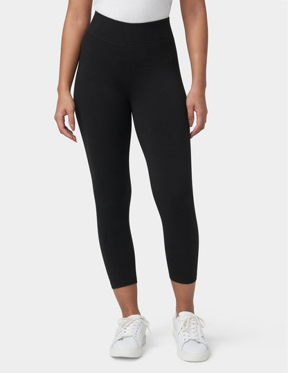 Ultra Capri with Wide Waistband - Black | Hue