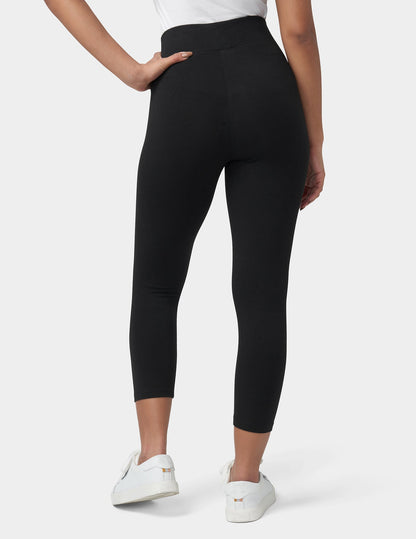 Ultra Capri with Wide Waistband - Black | Hue