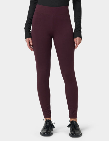 Ultra Leggings with Wide Waistband - Black Cherry | Hue