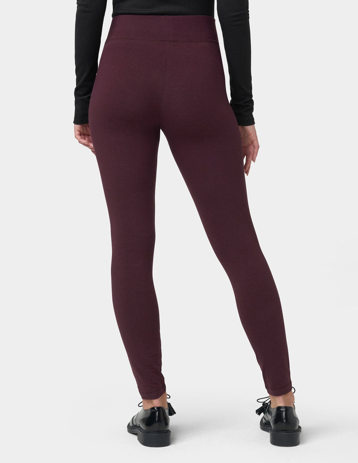 Ultra Leggings with Wide Waistband - Black Cherry | Hue