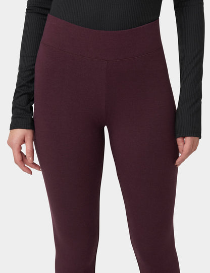 Ultra Leggings with Wide Waistband - Black Cherry | Hue
