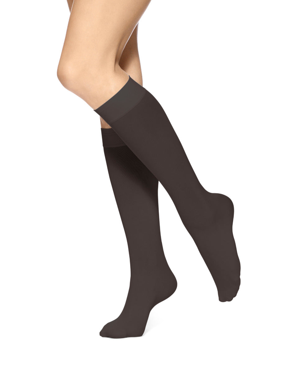 Soft Opaque Knee Hi - Espresso | Hue