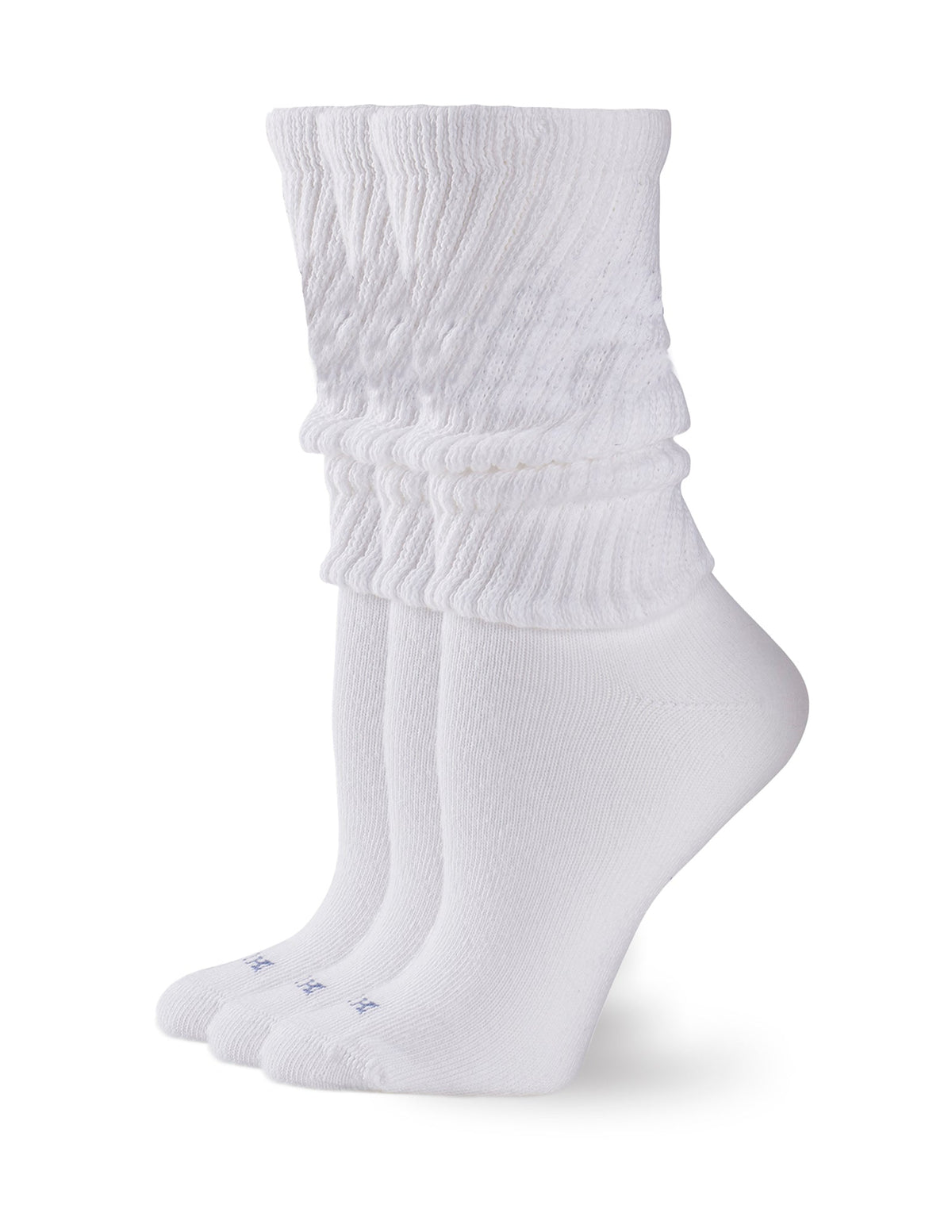 The Slouch Sock 3 Pair Pack - White | Hue