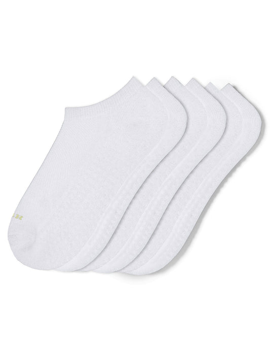 Air Cushion No Show Sock 3 Pair Pack - White | Hue