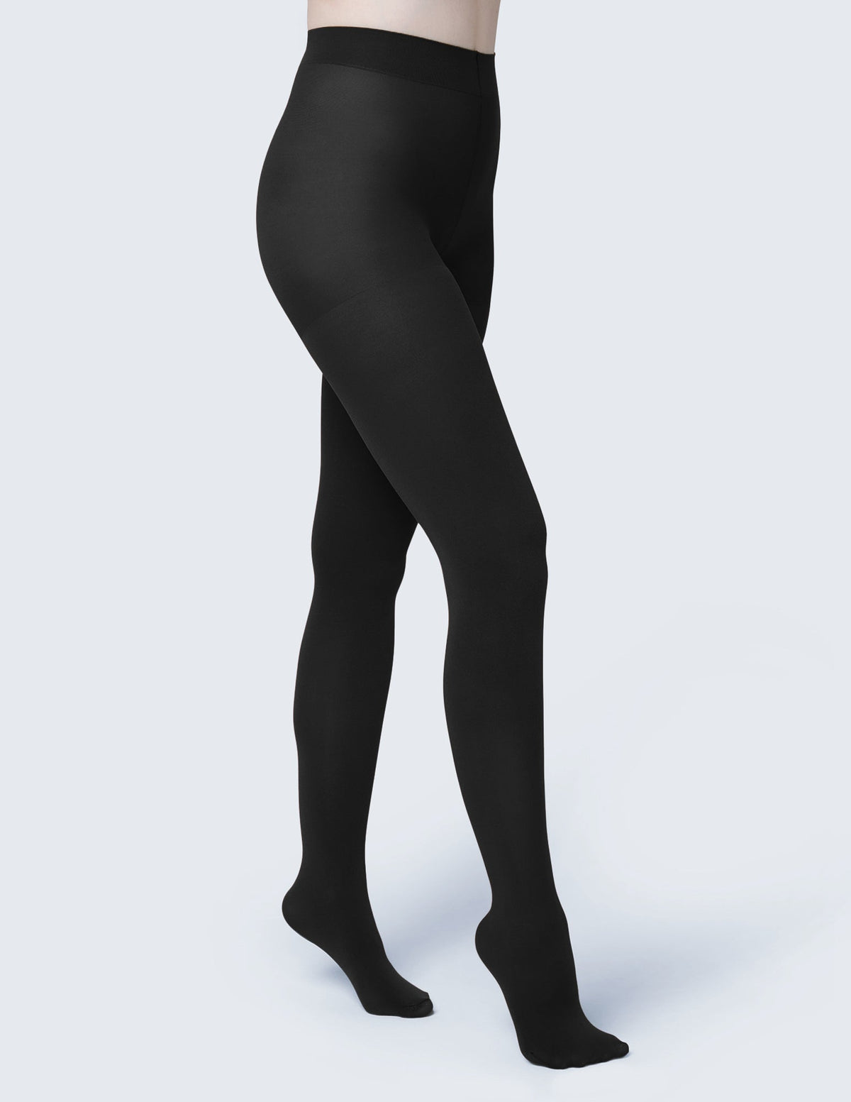 Super Opaque Control Top Tight - Black | Hue