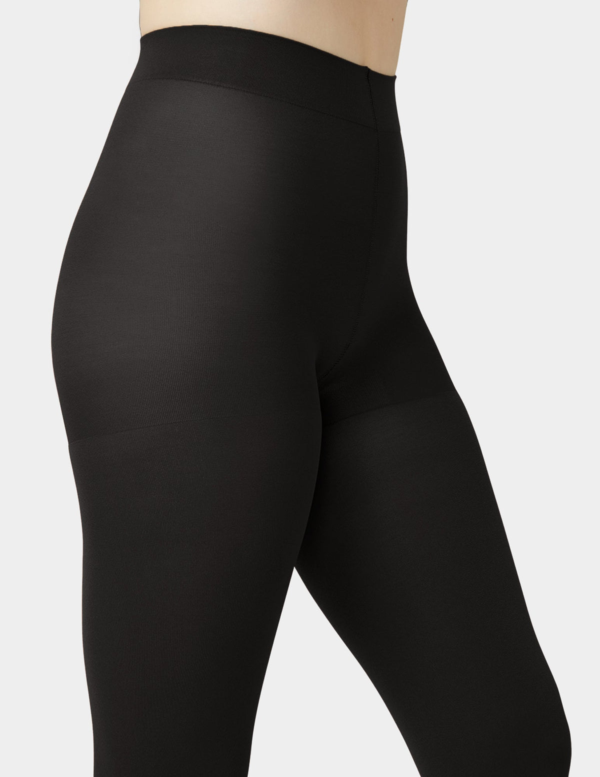 Super Opaque Control Top Tight - Black | Hue