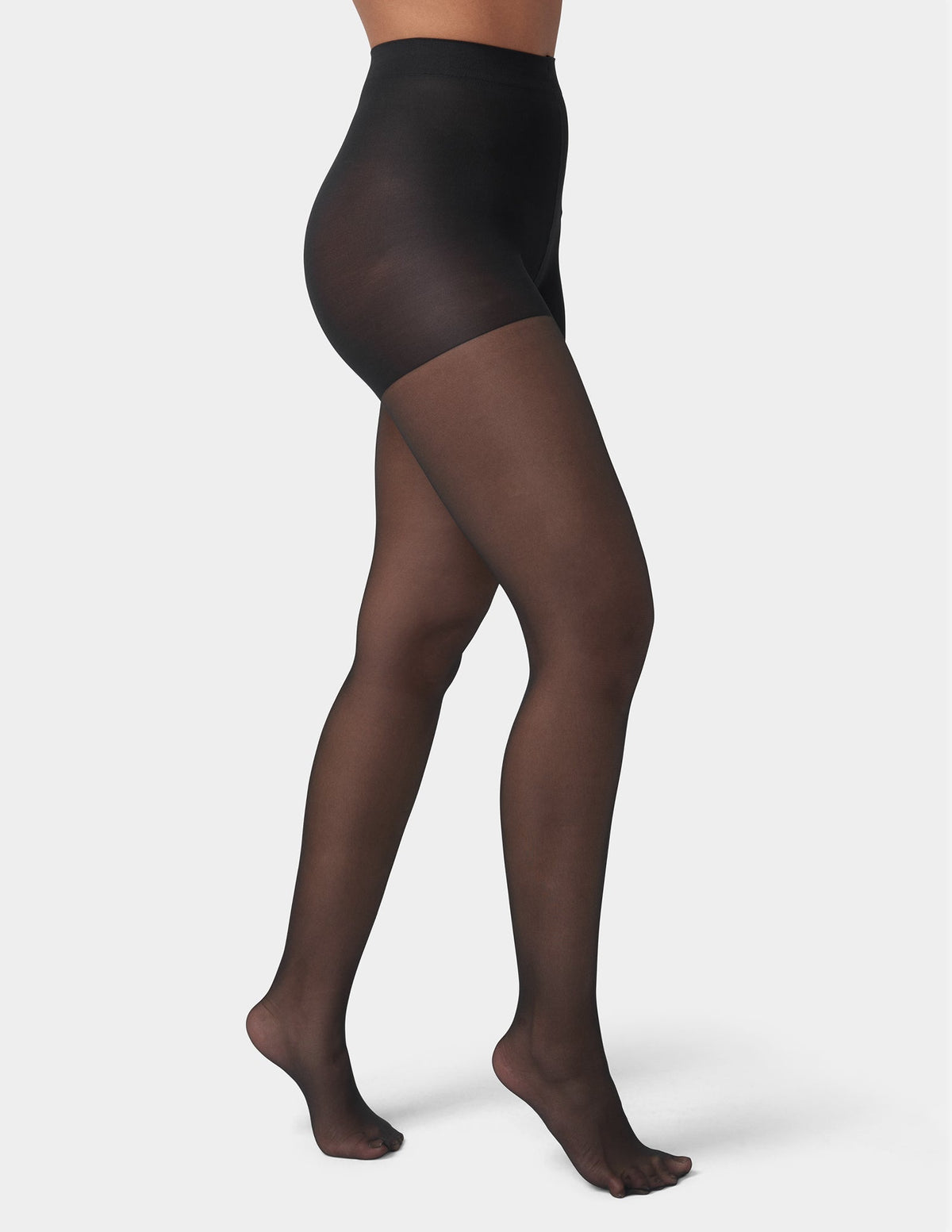 So Silky Sheer Control Top with Invisible Reinforced Toe - Black | Hue