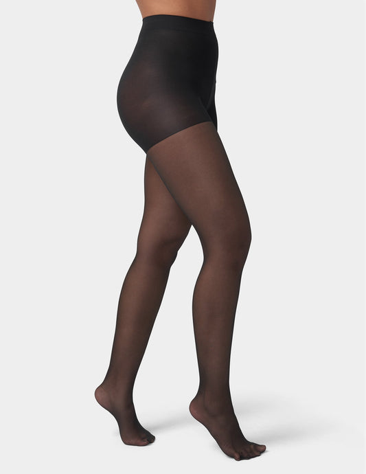 So Silky Sheer Control Top with Invisible Reinforced Toe - Black | Hue
