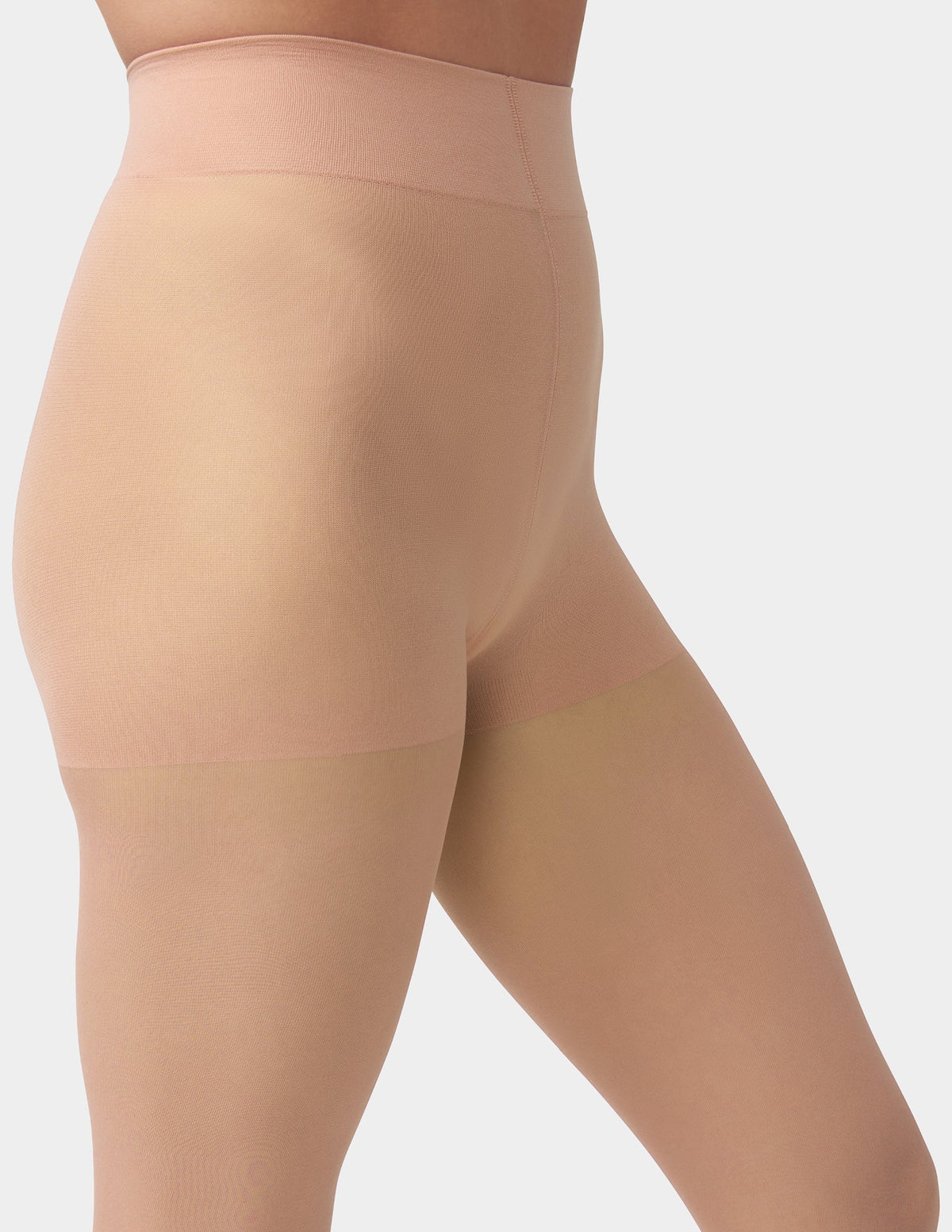 Sheer Tights with Control Top - Natural | Hue