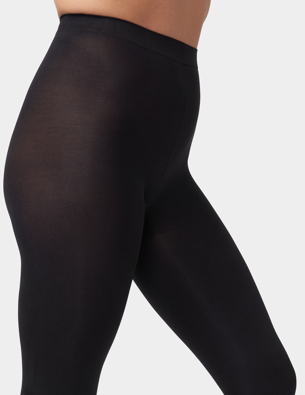 Super Opaque Tights (Non CT) - Black | Hue