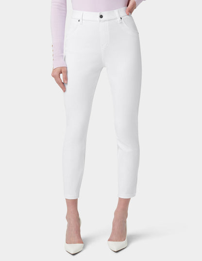 Ultra Soft Denim High Waist Skimmer - White | Hue